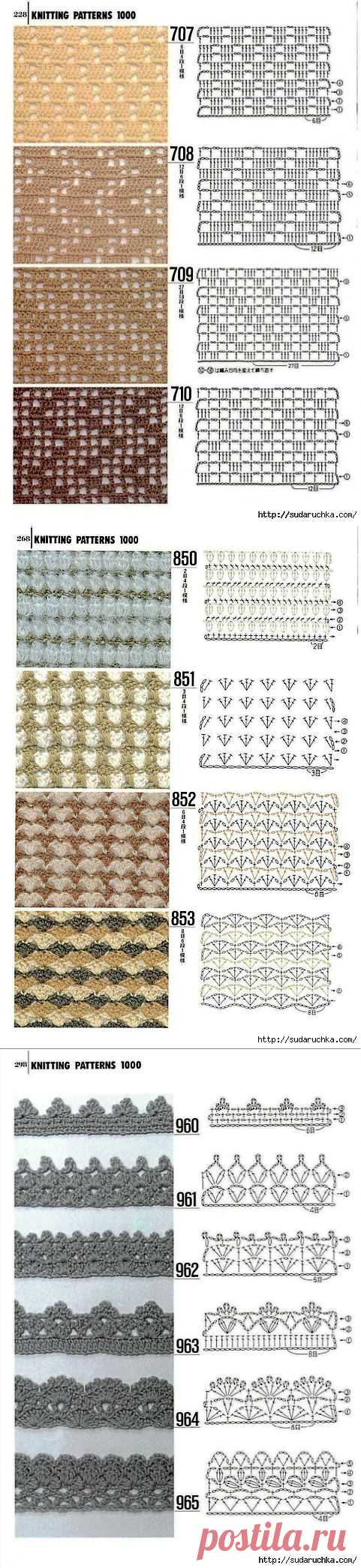 "1000 KNITTING PATTERNS BOOK".Книга по вязанию. Часть 3..