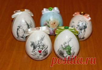 Декупаж пасхальных яиц: с салфетками мастер-класс, техника и фото
