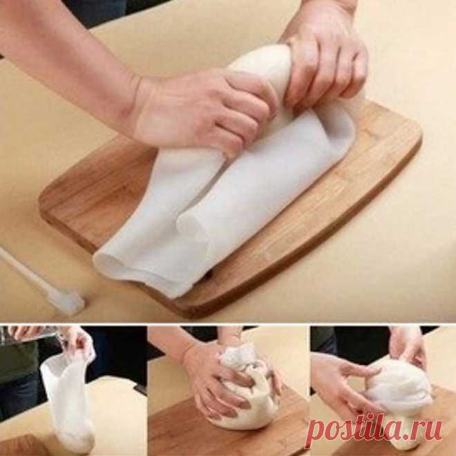 Новое поступление многоразовые сейф замешивания теста мешок кулинария DIY инструменты домашняя кухня гаджеты купить на AliExpress