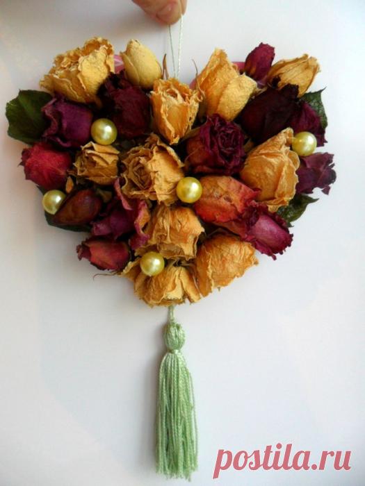 Сухие цветы для декора своими руками. Композиции из сухоцветов. Мини-букет из сухоцветов
