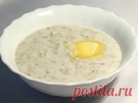 Ячневая каша на молоке