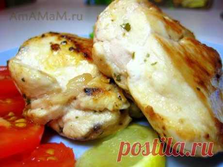 Куриная грудка жареная (сочная)