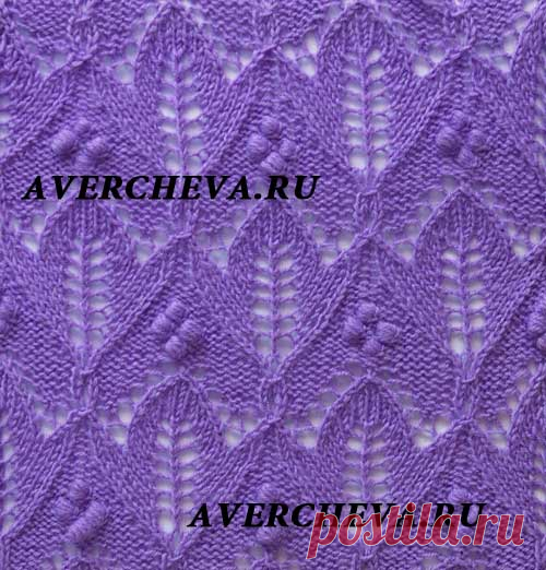 Красивые японские узоры спицами 3