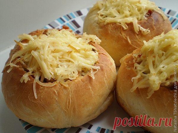 Фаршированные домашние булочки.