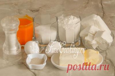 Сдобное дрожжевое тесто с тыквой и творогом - рецепт с фото