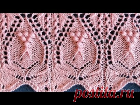 Чудесные японские узоры спицами. Схемы и видео Мастер классы Часть №2