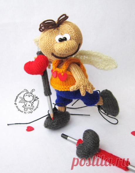 Valentine Doll knitting pattern knitted round. St. by simplytoys13
