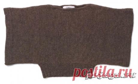 Пуловер – кимоно спицами