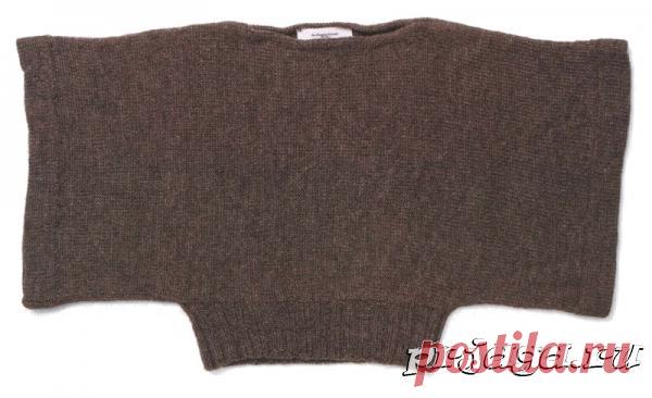 Пуловер – кимоно спицами