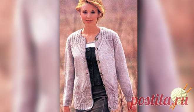 Жакет с «косами» | Loveknitting.ru