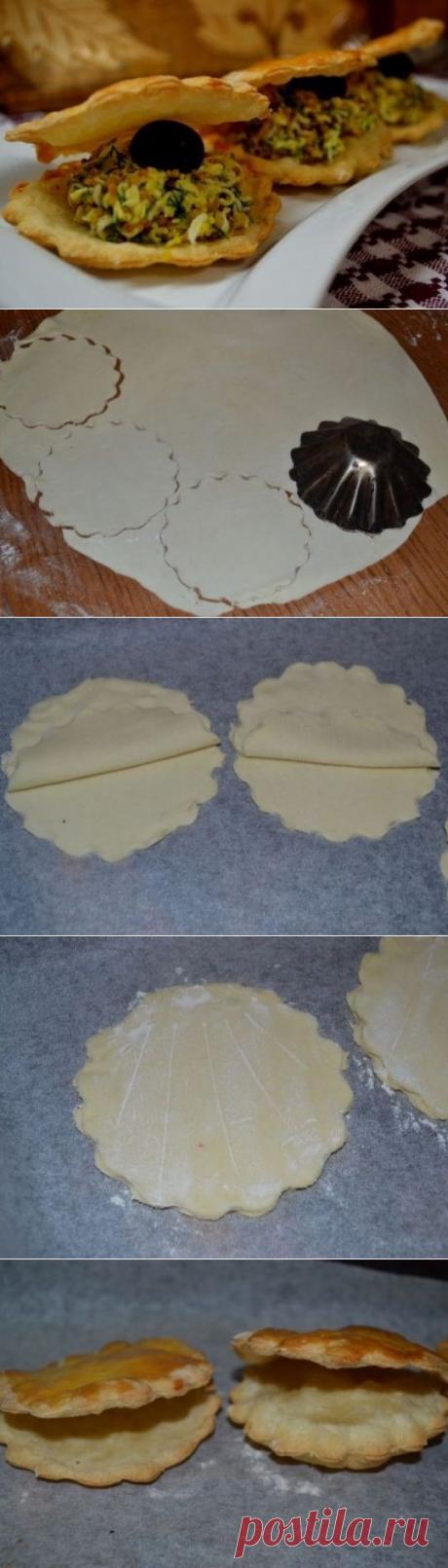 Фуршетная закуска из слоёного теста