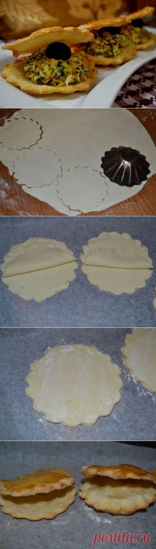 Фуршетная закуска из слоёного теста