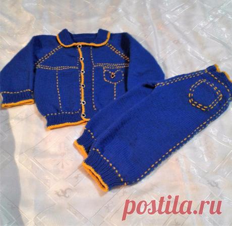 Костюм для мальчика спицами