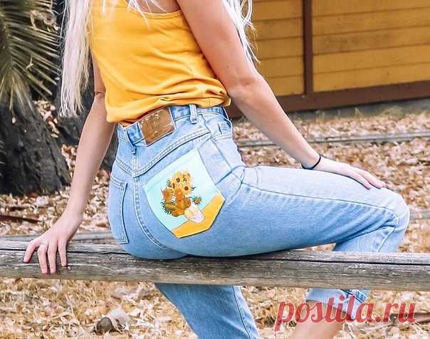 Рисуем на джинсах