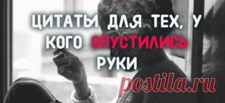 ЦИТАТЫ ДЛЯ ТЕХ, У КОГО ОПУСТИЛИСЬ РУКИ
Прочтите их, когда на дворе пасмурно, а на душе тяжело. Стив Джобс, Оскар Уайльд, Сет Годин и другие мудрые люди напоминают о том, что все по-прежнему зависит только от нас. Мы делаем себя либо несчастными, либо сильными. Количество усилий – одно и то же. Часто нам не хватает смелости. Очень часто – времени. Иногда мелочи […]
Читай пост далее на сайте. Жми ⏫ссылку выше