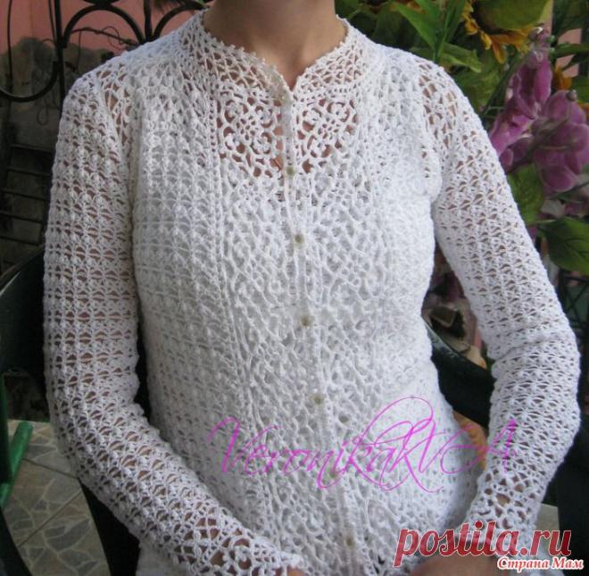 Жакет крючком (ДОПОЛНЕНО - СХЕМА ГОРЛОВИНЫ) - Вяжем вместе он-лайн - Страна Мам