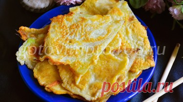 Капустные листья в кляре, пошаговый рецепт