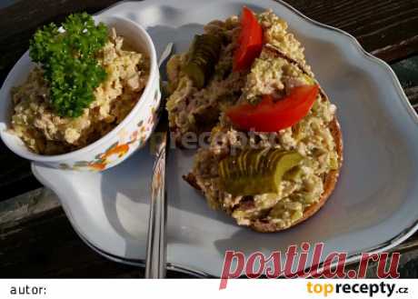 Vločková pomazánka (nejen) s droždím recept - TopRecepty.cz
