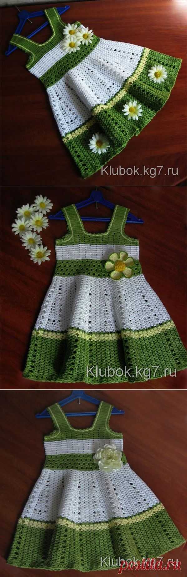 Платье для девочки крючком