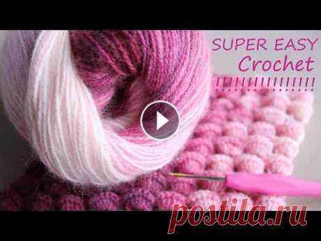 Всё гениальное просто! Лёгкий УЗОР вязание крючком ВСЕГО ДВА РЯДА!  SUPER EASY Pattern Crochet ​@Уроки ВЯЗАНИЯ Литке Татьяны @CROCHET step by step Пряжа турецкого производства Alize Angora Gold - 80% акрил и 20% шерсть,100гр - 550м. УЗОРЫ крючко...