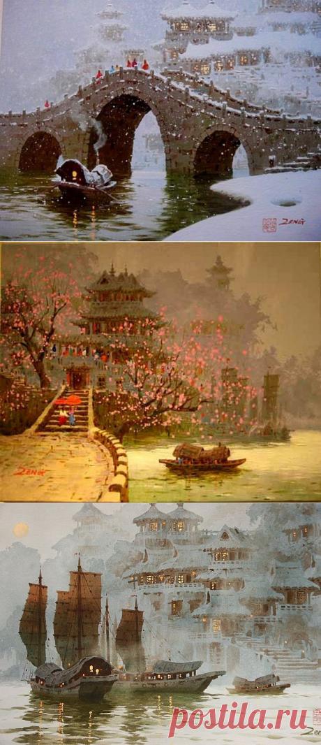 Китайский художник Xiang Ming Zeng