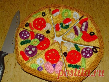 пицца крючком.
