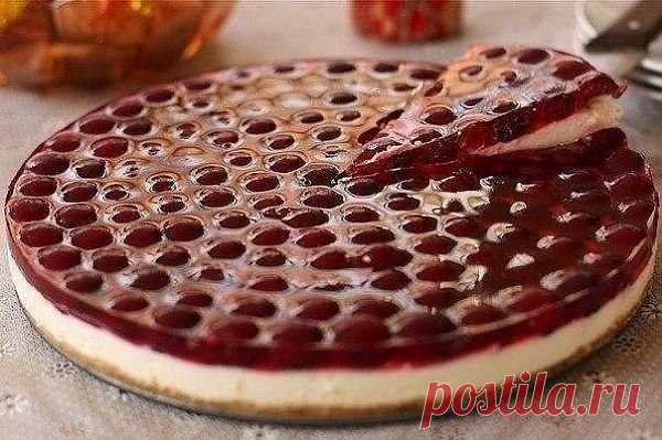 "Вишневый торт без выпечки".