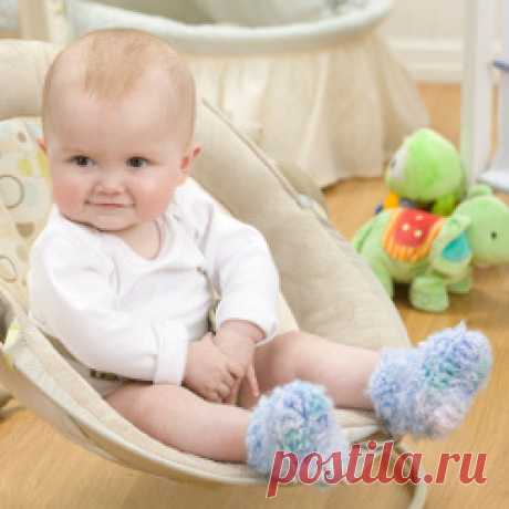 Пушистые Пинетки Крючком Узор | FaveCrafts.com