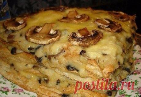 ГОРЯЧИЙ "НАПОЛЕОН" с картофельно-грибным кремом