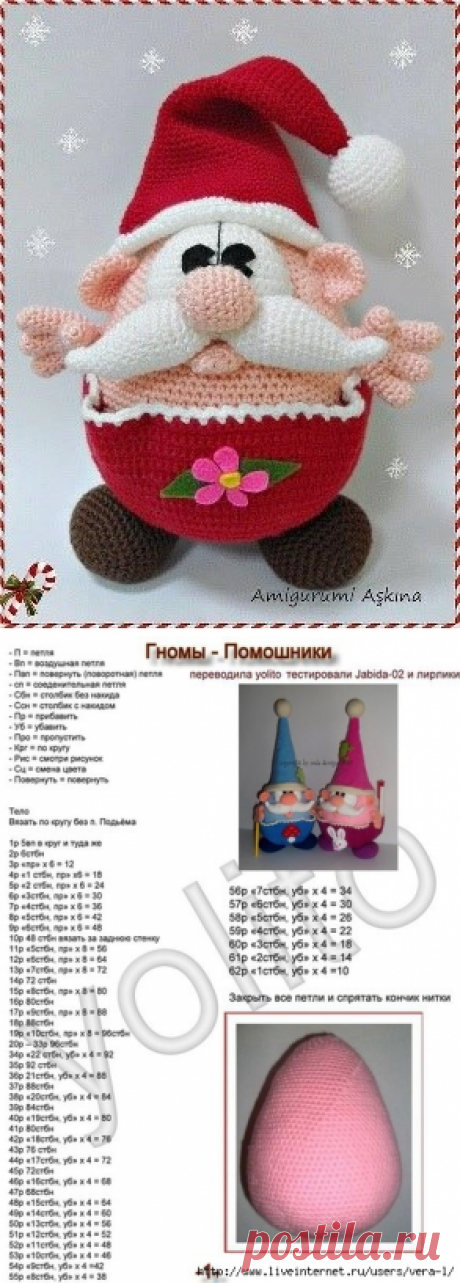 Гном Санта &amp;mdash; Поделки с детьми