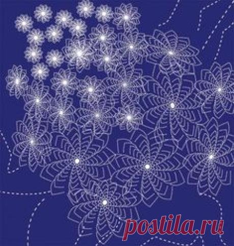 Простая, но изысканная ручная вышивка — сашико