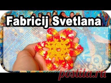 ☆Цветок-мотив, вязание крючком для начинающих, crochet.