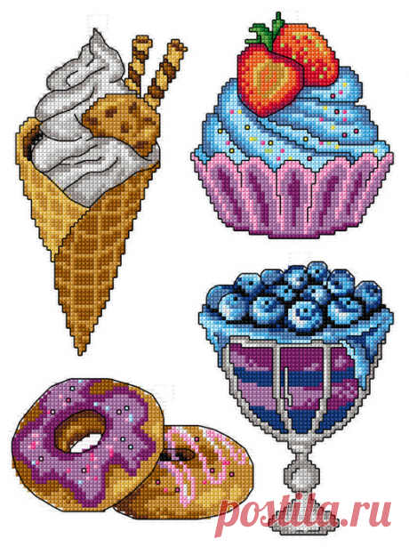 Sweets 148CS Counted Cross-Stitch Kit — Wizardi