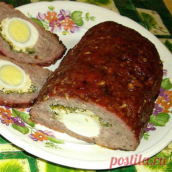 МЯСНОЙ РУЛЕТ С ЯЙЦОМ.