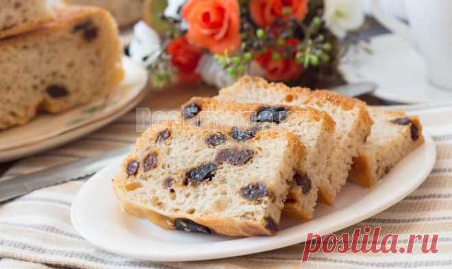 Сладкий хлеб с изюмом в мультиварке | Все Блюда