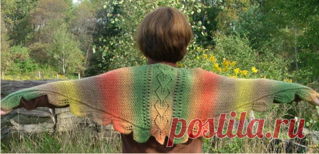 Шаль =Осенние листья=