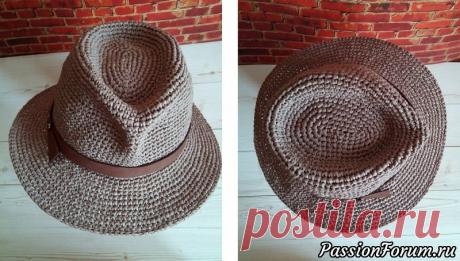 "Федорино горе" или продолжение романа с рафией - запись пользователя Aristata в сообществе Вязание крючком в категории Вязаные крючком аксессуары Здравствуйте,&nbsp; из под моего крючка вышла вот такая шляпа. Сказать что вышла легко, покривить душой. Это был экзамен на прочность материала и моей выдержки.&nbsp;  Айспи достойно выдержал многочисленную перевязку.