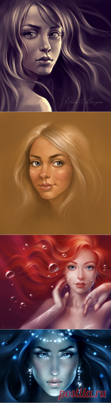 Женский образ.Художник Елены Березиной.