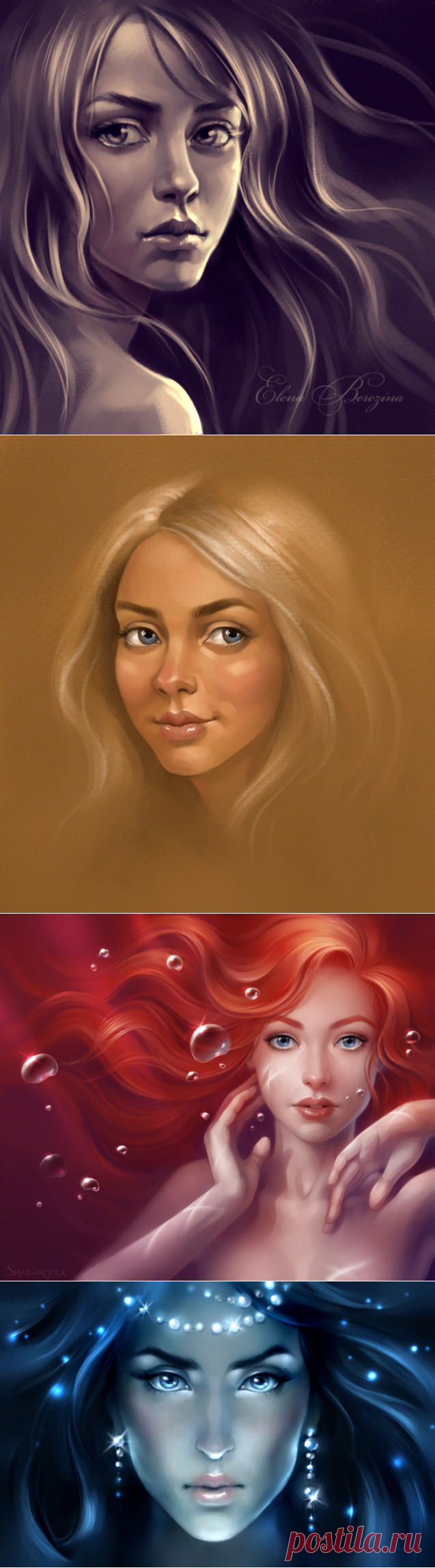 Женский образ.Художник Елены Березиной.