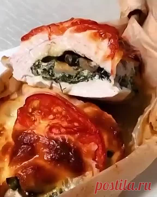 Лодочки с курицей