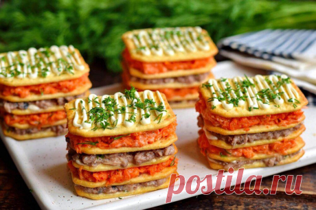 Закусочные мини-тортики из крекеров со скумбрией
Готовим закусочные мини-тортики для праздничного стола. Для основы используем соленые крекеры, лучше квадратной или прямоугольной формы. Тортики выкладываются слоями, очень аппетитно и изыскано смотрятся среди …
Читай дальше на сайте. Жми подробнее ➡