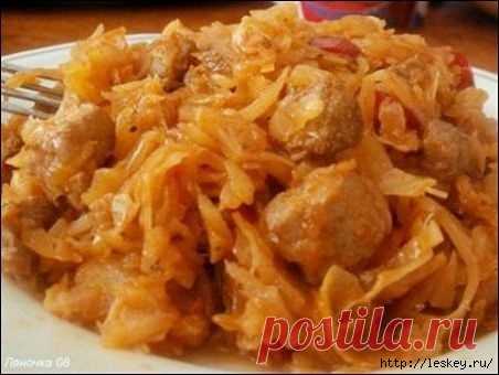 ТУШЁНАЯ В МУЛЬТИВАРКЕ КАПУСТА С МЯСОМ!