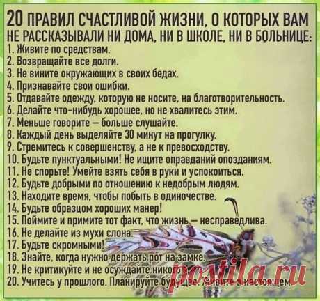 Следуйте этим прocтым coветам 
Что бы вы добавили?