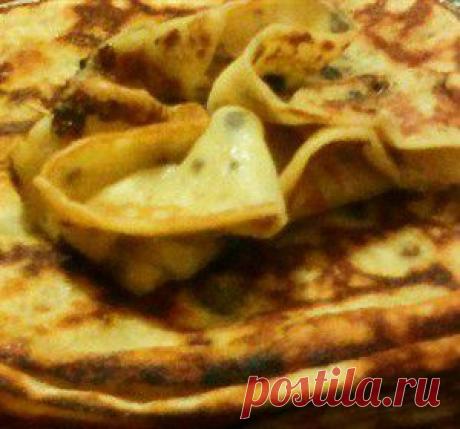 Блины с шоколадным припеком