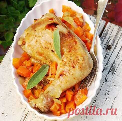 Куриные ножки с медовой морковью и шалфеем - Я Покупаю