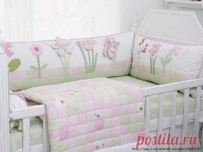 Шьем бортик-бампер в кроватку малыша (мастер-класс и идеи) &raquo; Женский Мир