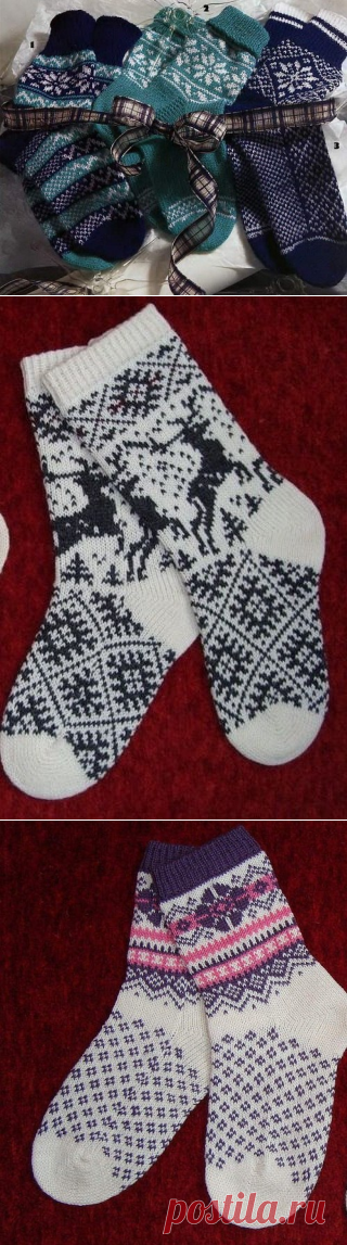 Носки и гольфы спицами