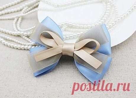 Делаем бантик из ленты. Мастер-класс.
#рукоделие #ПоделкиИзЛент #бант