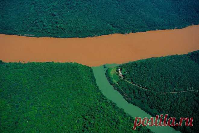 Поразительные места на Земле, где видна граница между водными массами