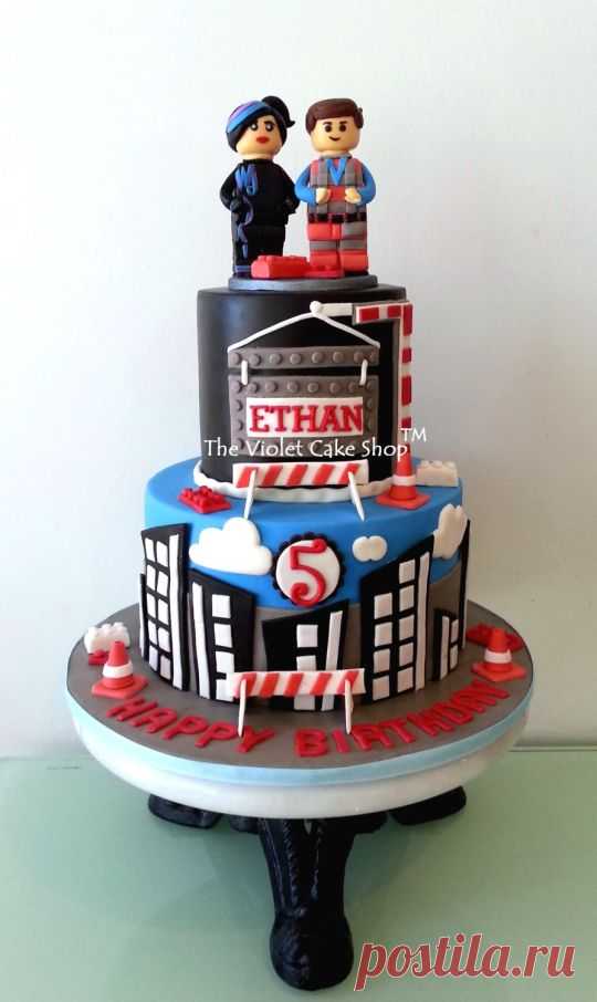 "EVERYTHING IS AWESOME" Lego Movie Cake - Cake by Violet - The Violet Cake Shop - CakesDecor